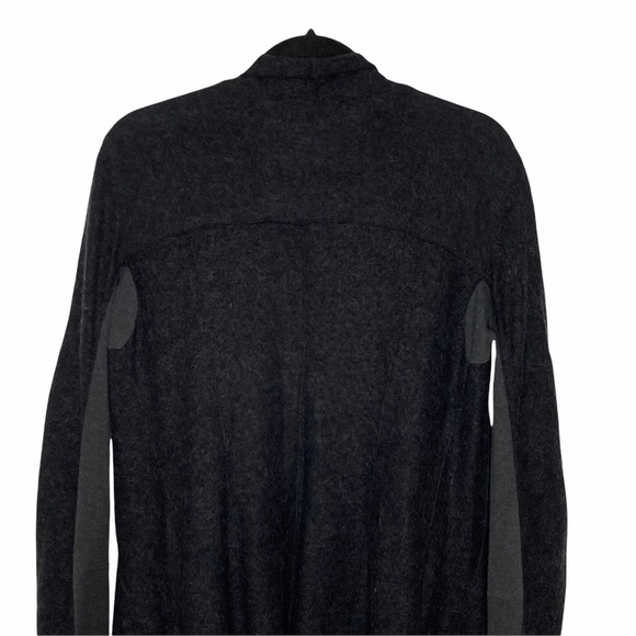 Peacock Blue Wool/Alpaca Blend Waterfall Cardigan - Picture 7 of 14